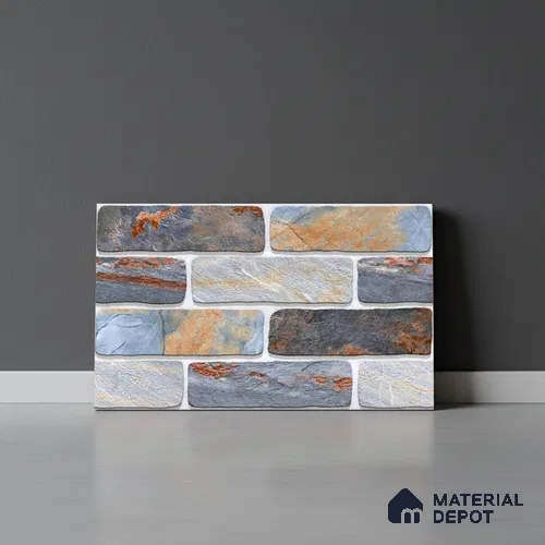 Stone Look Wall Tile TL 09495 | Matte Finish 18 x 12 inch Ceramic Tile - 7 mm | Suitable For Kitchen, Bathroom, Bedroom & Office