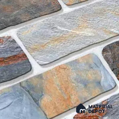 Stone Look Wall Tile TL 09495 | Matte Finish 18 x 12 inch Ceramic Tile - 7 mm | Suitable For Kitchen, Bathroom, Bedroom & Office