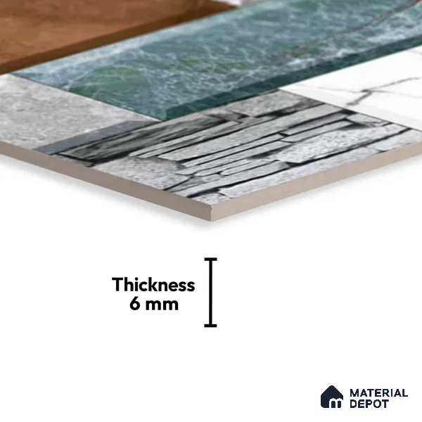 Stone Look Wall Tile TL 09497 | Matte Finish 18 x 12 inch Ceramic Tile - 7 mm | Suitable For Kitchen, Bathroom, Bedroom & Office