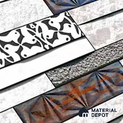 Stone Look Wall Tile TL 09493 | Matte Finish 18 x 12 inch Ceramic Tile - 7 mm | Suitable For Kitchen, Bathroom, Bedroom & Office