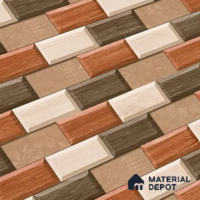 Stone Look Wall Tile TL 08879 | Matte Finish 18 x 12 inch Ceramic Tile - 7 mm | Suitable For Kitchen & Bathroom