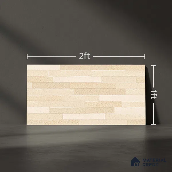 TL 10318 B Look Floor & Wall Tile Vetican 15 2 ft x 1 ft Matte Finish Ceramic Tile - 9 mm