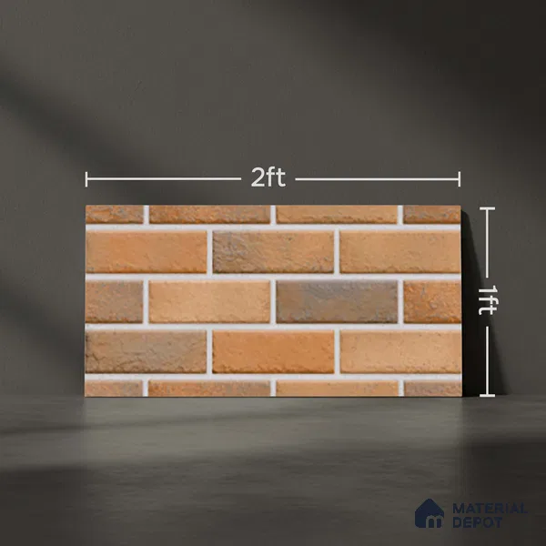 TL 10320  Look Floor & Wall Tile Milan 12 2 ft x 1 ft Matte Finish Ceramic Tile - 9 mm