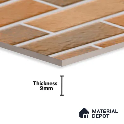 TL 10320  Look Floor & Wall Tile Milan 12 2 ft x 1 ft Matte Finish Ceramic Tile - 9 mm