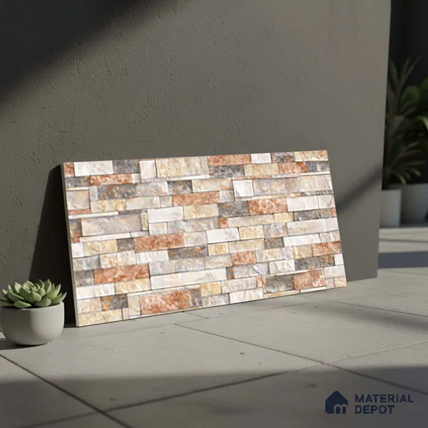 TL 10319 Look Floor & Wall Tile Colorado Marfil 2 ft x 1 ft Matte Finish Ceramic Tile - 9 mm
