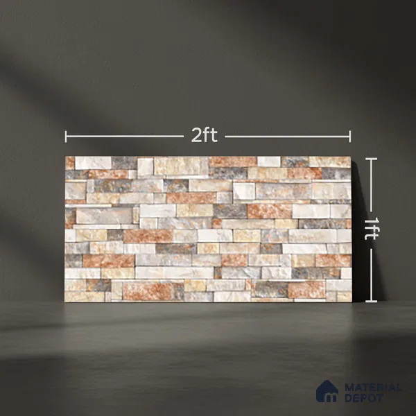 TL 10319 Look Floor & Wall Tile Colorado Marfil 2 ft x 1 ft Matte Finish Ceramic Tile - 9 mm