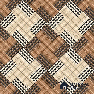 Patterned Floor Tile TL 09418 B | Matte Finish 20 x 20 inch Vitrified Tile - 12 mm | Suitable For Parking, Courtyard, Corridor | Pattern Alignment May Vary | 2-3 mm Spacer is Mandatory