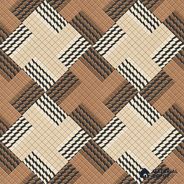 Patterned Floor Tile TL 09418 B | Matte Finish 20 x 20 inch Vitrified Tile - 12 mm | Suitable For Parking, Courtyard, Corridor | Pattern Alignment May Vary | 2-3 mm Spacer is Mandatory