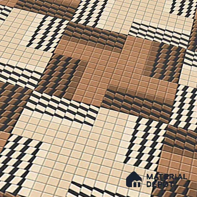 Patterned Floor Tile TL 09418 B | Matte Finish 20 x 20 inch Vitrified Tile - 12 mm | Suitable For Parking, Courtyard, Corridor | Pattern Alignment May Vary | 2-3 mm Spacer is Mandatory