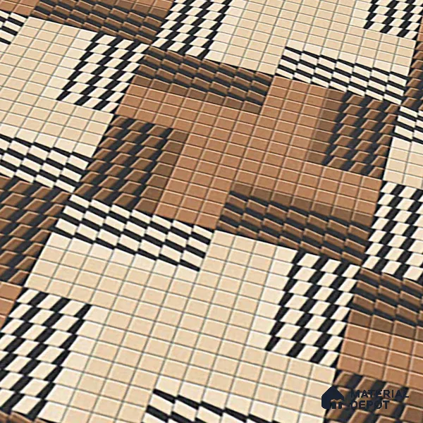Patterned Floor Tile TL 09418 B | Matte Finish 20 x 20 inch Vitrified Tile - 12 mm | Suitable For Parking, Courtyard, Corridor | Pattern Alignment May Vary | 2-3 mm Spacer is Mandatory