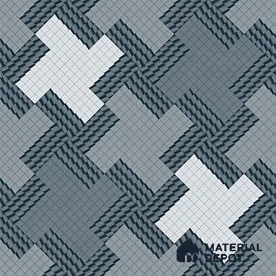 Patterned Floor Tile TL 09418 | Matte Finish 20 x 20 inch Vitrified Tile - 12 mm | Suitable For Parking, Courtyard, Corridor | Pattern Alignment May Vary | 2-3 mm Spacer is Mandatory