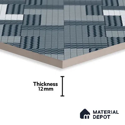 Patterned Floor Tile TL 09418 | Matte Finish 20 x 20 inch Vitrified Tile - 12 mm | Suitable For Parking, Courtyard, Corridor | Pattern Alignment May Vary | 2-3 mm Spacer is Mandatory