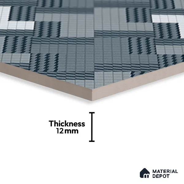 Patterned Floor Tile TL 09418 | Matte Finish 20 x 20 inch Vitrified Tile - 12 mm | Suitable For Parking, Courtyard, Corridor | Pattern Alignment May Vary | 2-3 mm Spacer is Mandatory