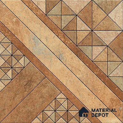 Patterned Look Floor Tile TL 09425 B | Matte Finish 20 x 20 inch Vitrified Tile - 12 mm | Suitable For Kitchen, Bathroom, Bedroom & Office | Pattern Alignment May Vary | 2-3 mm Spacer is Mandatory