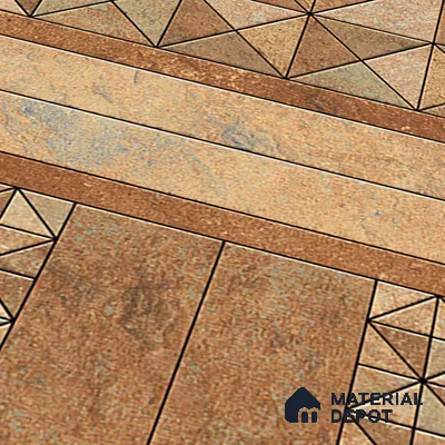 Patterned Look Floor Tile TL 09425 B | Matte Finish 20 x 20 inch Vitrified Tile - 12 mm | Suitable For Kitchen, Bathroom, Bedroom & Office | Pattern Alignment May Vary | 2-3 mm Spacer is Mandatory