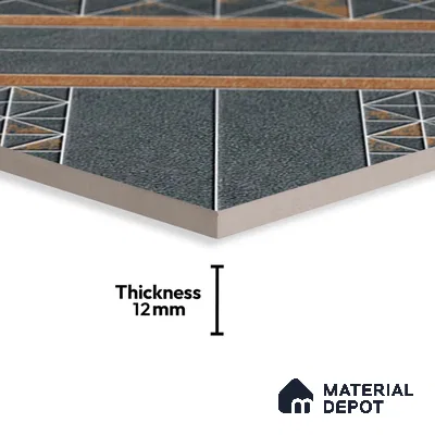 Patterned Look Floor Tile TL 09425 | Matte Finish 20 x 20 inch Vitrified Tile - 12 mm | Suitable For Kitchen, Bathroom, Bedroom & Office | Pattern Alignment May Vary | 2-3 mm Spacer is Mandatory