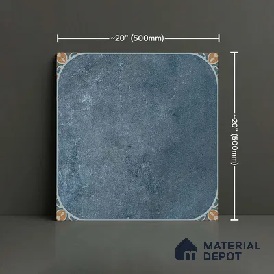 Stone Look Floor Tile TL 09422 B | Matte Finish 20 x 20 inch Vitrified Tile - 12 mm | Suitable For Kitchen, Bathroom, Bedroom & Office | Pattern Alignment May Vary | 2-3 mm Spacer is Mandatory