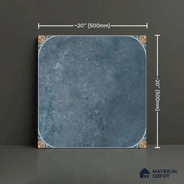 Stone Look Floor Tile TL 09422 B | Matte Finish 20 x 20 inch Vitrified Tile - 12 mm | Suitable For Kitchen, Bathroom, Bedroom & Office | Pattern Alignment May Vary | 2-3 mm Spacer is Mandatory
