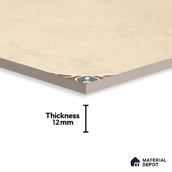 Cement Look Floor Tile TL 09422 C | Matte Finish 20 x 20 inch Vitrified Tile - 12 mm | Suitable For Kitchen, Bathroom, Bedroom & Office | Pattern Alignment May Vary | 2-3 mm Spacer is Mandatory