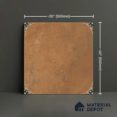 Stone Look Floor Tile TL 09422 D | Matte Finish 20 x 20 inch Vitrified Tile - 12 mm | Suitable For Kitchen, Bathroom, Bedroom & Office | Pattern Alignment May Vary | 2-3 mm Spacer is Mandatory