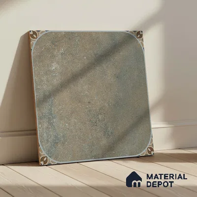 Patterned Look Floor Tile TL 09422 | Matte Finish 20 x 20 inch Vitrified Tile - 12 mm | Suitable For Kitchen, Bathroom, Bedroom & Office | Pattern Alignment May Vary | 2-3 mm Spacer is Mandatory