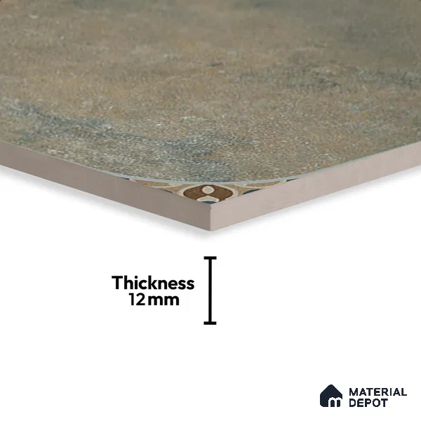 Patterned Look Floor Tile TL 09422 | Matte Finish 20 x 20 inch Vitrified Tile - 12 mm | Suitable For Kitchen, Bathroom, Bedroom & Office | Pattern Alignment May Vary | 2-3 mm Spacer is Mandatory