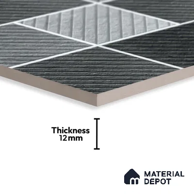 Stone Look Floor Tile TL 09426 | Matte Finish 20 x 20 inch Vitrified Tile - 12 mm | Suitable For Kitchen, Bathroom, Bedroom & Office | Pattern Alignment May Vary | 2-3 mm Spacer is Mandatory