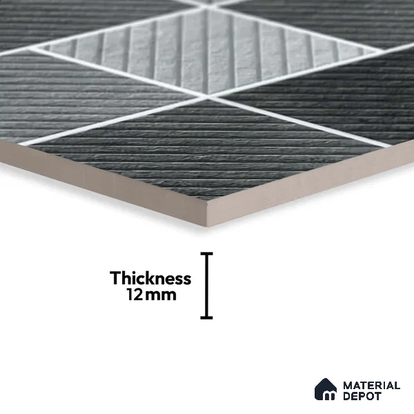 Stone Look Floor Tile TL 09426 | Matte Finish 20 x 20 inch Vitrified Tile - 12 mm | Suitable For Kitchen, Bathroom, Bedroom & Office | Pattern Alignment May Vary | 2-3 mm Spacer is Mandatory