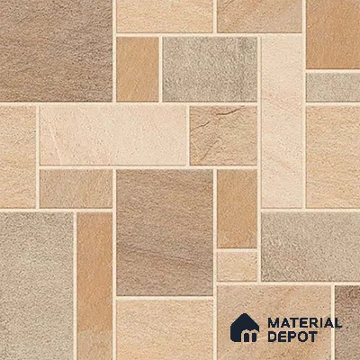 Stone Look Floor Tile TL 09420 B | Matte Finish 20 x 20 inch Vitrified Tile - 12 mm | Suitable For Kitchen, Bathroom, Bedroom & Office | Pattern Alignment May Vary | 2-3 mm Spacer is Mandatory