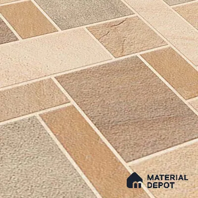Stone Look Floor Tile TL 09420 B | Matte Finish 20 x 20 inch Vitrified Tile - 12 mm | Suitable For Kitchen, Bathroom, Bedroom & Office | Pattern Alignment May Vary | 2-3 mm Spacer is Mandatory