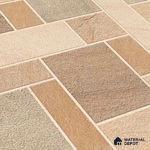 Stone Look Floor Tile TL 09420 B | Matte Finish 20 x 20 inch Vitrified Tile - 12 mm | Suitable For Kitchen, Bathroom, Bedroom & Office | Pattern Alignment May Vary | 2-3 mm Spacer is Mandatory