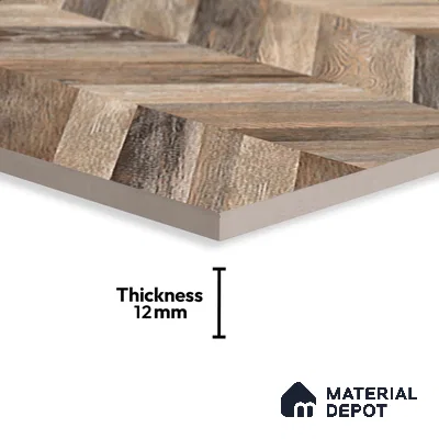 Wood Look Floor Tile TL 09419 | Matte Finish 20 x 20 inch Vitrified Tile - 12 mm | Suitable For Kitchen, Bathroom, Bedroom & Office | Pattern Alignment May Vary | 2-3 mm Spacer is Mandatory