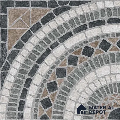 Stone Look Floor Tile TL 09421 B | Matte Finish 20 x 20 inch Vitrified Tile - 12 mm | Suitable For Kitchen, Bathroom, Bedroom & Office | Pattern Alignment May Vary | 2-3 mm Spacer is Mandatory