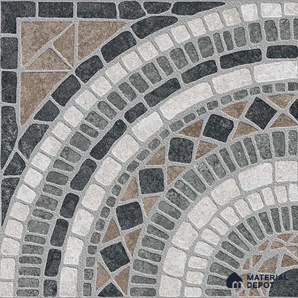 Stone Look Floor Tile TL 09421 B | Matte Finish 20 x 20 inch Vitrified Tile - 12 mm | Suitable For Kitchen, Bathroom, Bedroom & Office | Pattern Alignment May Vary | 2-3 mm Spacer is Mandatory