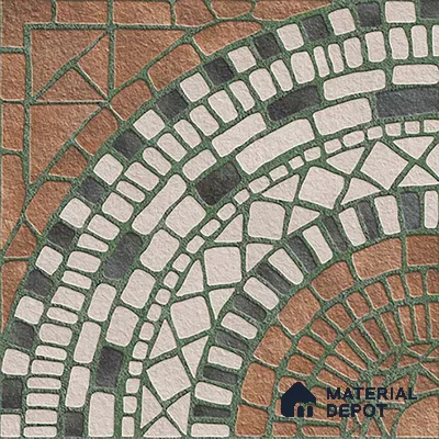 Stone Look Floor Tile TL 09421 | Matte Finish 20 x 20 inch Vitrified Tile - 12 mm | Suitable For Kitchen, Bathroom, Bedroom & Office | Pattern Alignment May Vary | 2-3 mm Spacer is Mandatory