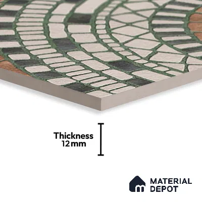 Stone Look Floor Tile TL 09421 | Matte Finish 20 x 20 inch Vitrified Tile - 12 mm | Suitable For Kitchen, Bathroom, Bedroom & Office | Pattern Alignment May Vary | 2-3 mm Spacer is Mandatory