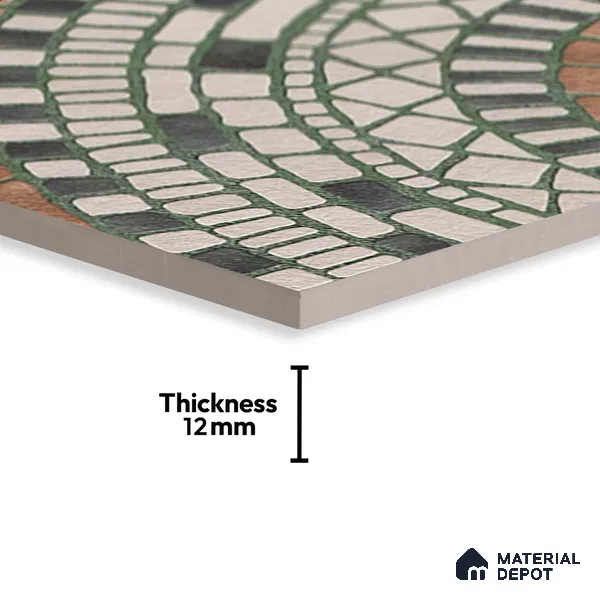 Stone Look Floor Tile TL 09421 | Matte Finish 20 x 20 inch Vitrified Tile - 12 mm | Suitable For Kitchen, Bathroom, Bedroom & Office | Pattern Alignment May Vary | 2-3 mm Spacer is Mandatory