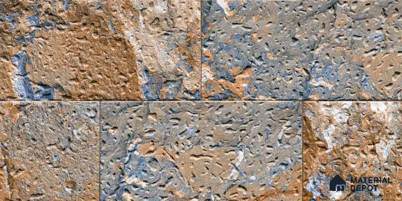 Stone Look Wall Tile TL 09436 | Matte Finish 2 ft x 1 ft Ceramic Tile - 9 mm | Suitable For Modern Facades, Outdoor Cladding, Feature Wall