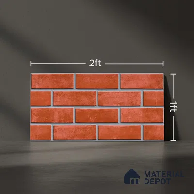 Stone Look Wall Tile TL 09435 | Matte Finish 2 ft x 1 ft Ceramic Tile - 9 mm | Suitable For Modern Facades, Outdoor Cladding, Feature Wall