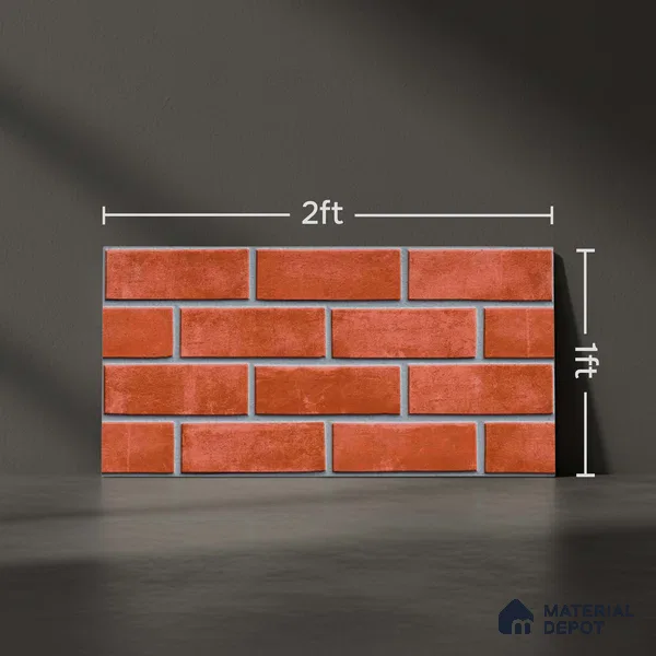Stone Look Wall Tile TL 09435 | Matte Finish 2 ft x 1 ft Ceramic Tile - 9 mm | Suitable For Modern Facades, Outdoor Cladding, Feature Wall