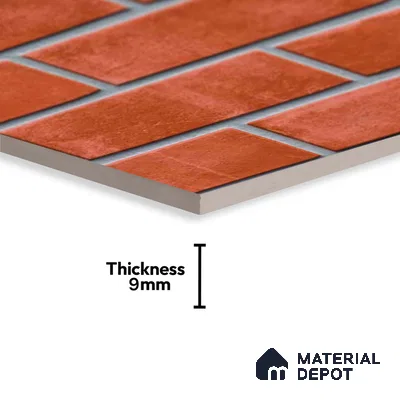 Stone Look Wall Tile TL 09435 | Matte Finish 2 ft x 1 ft Ceramic Tile - 9 mm | Suitable For Modern Facades, Outdoor Cladding, Feature Wall