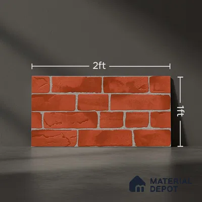 Stone Look Wall Tile TL 09427 | Matte Finish 2 ft x 1 ft Ceramic Tile - 9 mm | Suitable For Modern Facades, Outdoor Cladding, Feature Wall