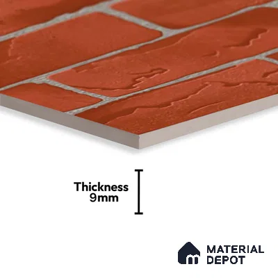Stone Look Wall Tile TL 09427 | Matte Finish 2 ft x 1 ft Ceramic Tile - 9 mm | Suitable For Modern Facades, Outdoor Cladding, Feature Wall