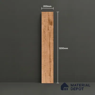 Wood Look Floor Tile TL 09519 | Matte Finish 4 ft x 0.66 ft Vitrified Tile - 9 mm | Suitable For Kitchen, Bathroom, Bedroom & Office | 2-3 mm Spacer is Mandatory