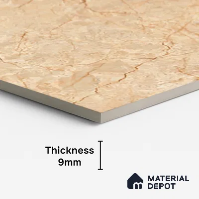 TL 10312 B  Look Floor & Wall Tile Florite Camel 4 ft x 2 ft Matte Finish Vitrified Tile - 9 mm