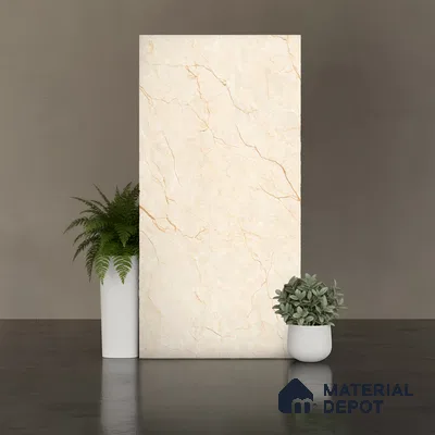 TL 10312  Look Floor & Wall Tile Florite Beige 4 ft x 2 ft Matte Finish Vitrified Tile - 9 mm