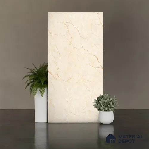 TL 10312  Look Floor & Wall Tile Florite Beige 4 ft x 2 ft Matte Finish Vitrified Tile - 9 mm