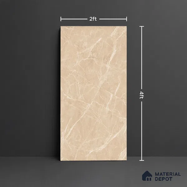 TL 10314  Look Floor & Wall Tile Italian Galaxy 4 ft x 2 ft Matte Finish Vitrified Tile - 9 mm