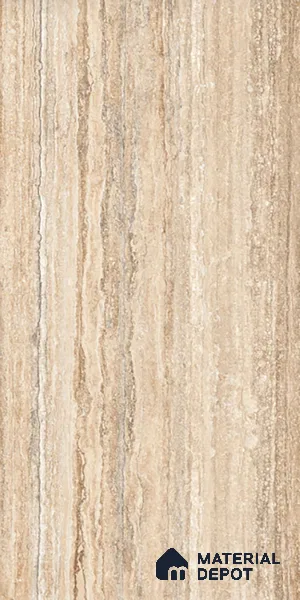 TL 10315 B Look Floor & Wall Tile Latina Travertino Brown 4 ft x 2 ft Matte Finish Vitrified Tile - 9 mm