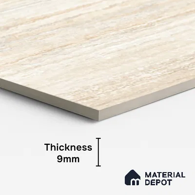 TL 10315  Look Floor & Wall Tile Latina Travertino Bone 4 ft x 2 ft Matte Finish Vitrified Tile - 9 mm